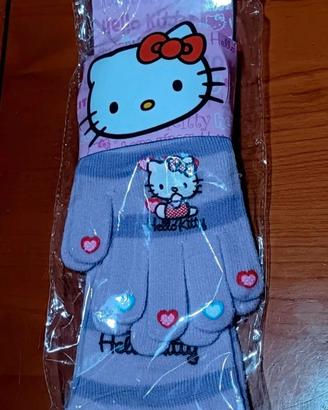 Guanti+Calzini Hello Kitty Bambina "Nuovo"