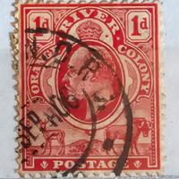 Francobollo Sudafrica Orange River Colony 1903 ca.