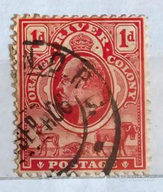 Francobollo Sudafrica Orange River Colony 1903 ca.