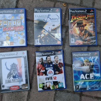 6 giochi originali per Play Station 2