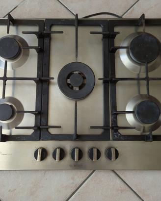 piano cottura a gas bosch pcq7a5b90 5 fuochi 75cm