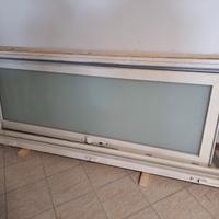 2 Porte e casse REHAU  PVC e Vetro satinato 