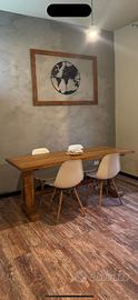 Tavolo in legno massiccio + 4 sedie
