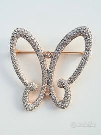 Spilla farfalla Swarovski 