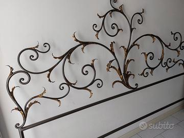 TESTIERA  LETTO FERRO BATTUTO