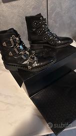 Stivali biker donna in pelle Philipp Plein tg 36
