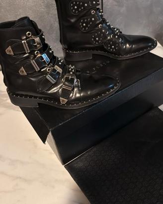 Stivali biker donna in pelle Philipp Plein tg 36