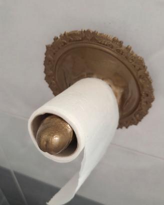 decorazione cazo porta rotolo carta igienica 
