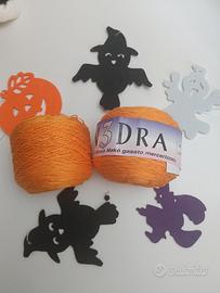 2 GOMITOLI PURO COTONE PER HALLOWEEN 