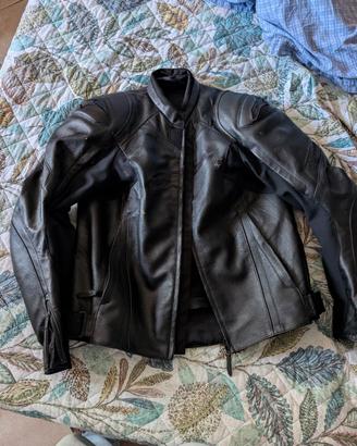 Giacca in pelle Alpinestars Faster V2, TG. 52