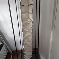 Organizzatore armadio da appendere per scarpe
