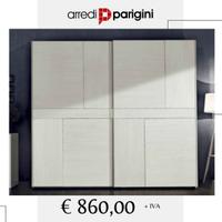 Armadio Moderno con Due Ante Scorrevoli come da Fo