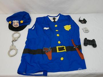 Costume Carnevale Poliziotto Bambini + accessori