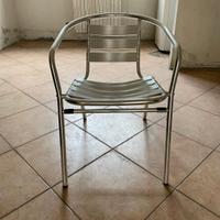 sedia esterno alluminio 