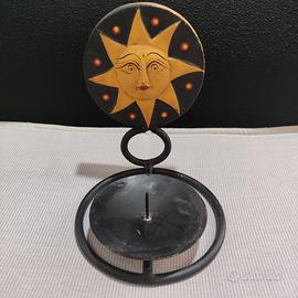 Portacandela sole - luna