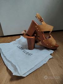 sandalo tacco largo marrone numero 38 lady glory