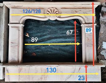 CORNICE CAMINO MARMO