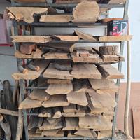 legno ulivo grezzo taglio lungovena