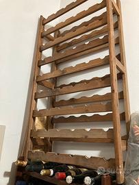 Porta bottiglie legno