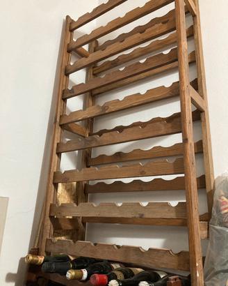 Porta bottiglie legno