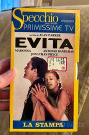 Vhs Evita con Madonna e Banderas La Stampa 1997