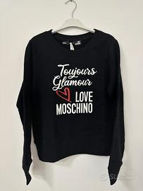 Felpa da donna nera Love Moschino