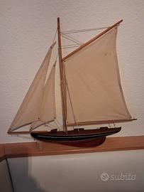 mezzo scafo con vele, vintage, da parete