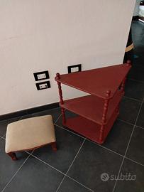mobiletto +pouff poggiapiedi