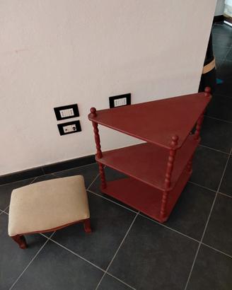 mobiletto +pouff poggiapiedi