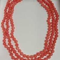 Collana in vetro color Corallo