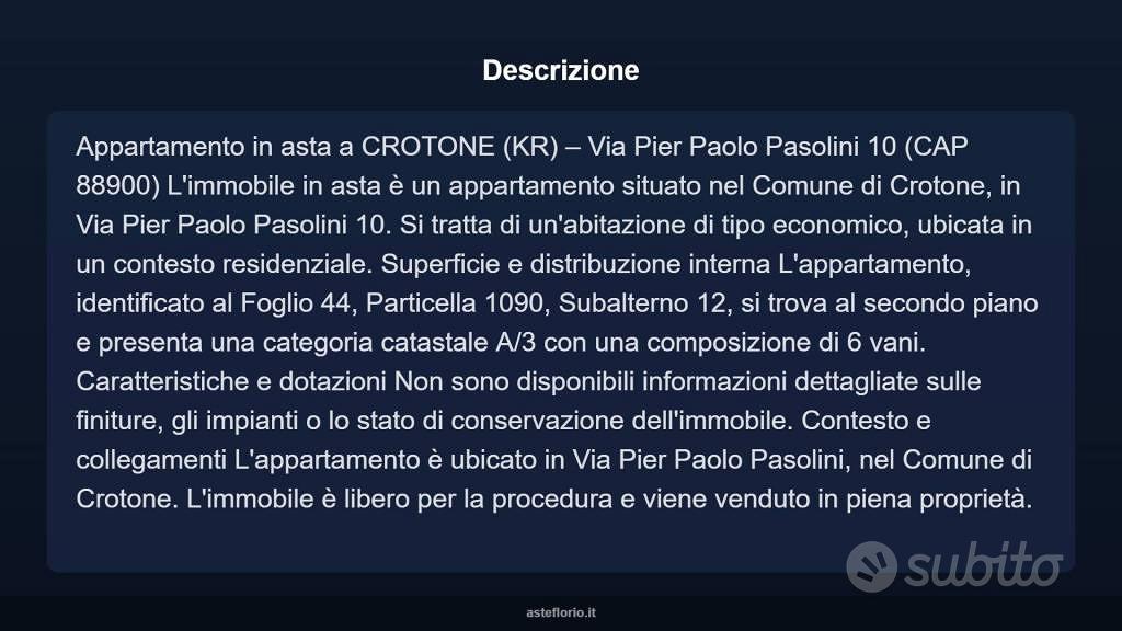 Appartamento – Crotone, 48 alloggi, Vescovatello - Vista 4