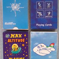 Mazzi di Carte Lotto 4 Compagnie Aeree Vintage