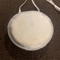 PortaCD plartica bianco con laccio da 12