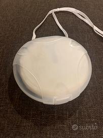 PortaCD plartica bianco con laccio da 12