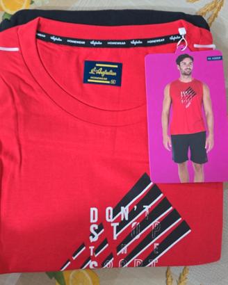 Completo o Pigiama Uomo Australian T.M Rosso e 
