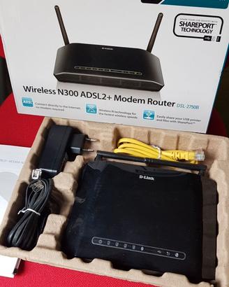 D Link N300 ADSL2 + Modem Router