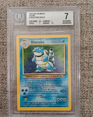 Blastoise set base unlimited  BGS 7