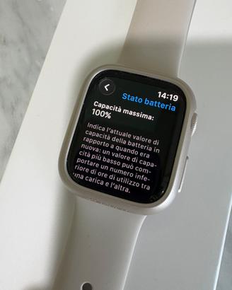 Apple Watch Series 8 41mm Galassia - Batteria 100%