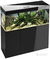 Acquario Aquael 150 glossy 150 con supporto nero