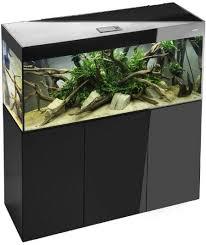 Acquario Aquael 150 glossy 150 con supporto nero