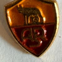 Spilla As Roma metallo stemma Lupa Capitolina