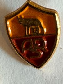 Spilla As Roma metallo stemma Lupa Capitolina