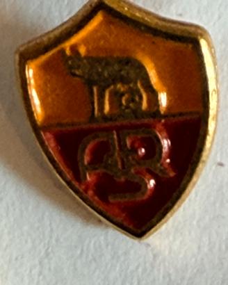 Spilla As Roma metallo stemma Lupa Capitolina