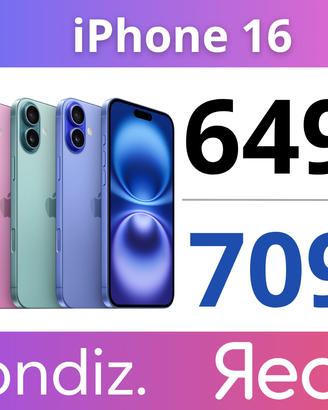 iPhone 16  - Ritiro usato Garanzia 2 Anni