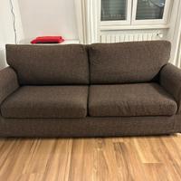 Divanoletto Marrone in tessuto Poltronesofà