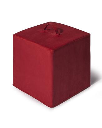 Pouf Apribile Maliza Ergonomico Microfibra Rossa