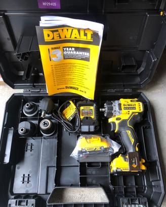 Trapano avvitatore multitesta ¼” DeWalt DCD703L2T