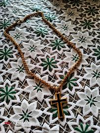 collana crocefisso acciaio inox 