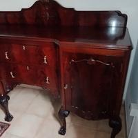 Madia d’epoca in legno massello restaurata