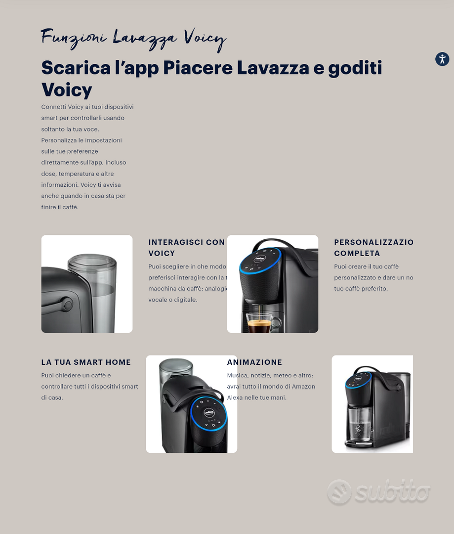 Macchina di Caffè Lavazza Voicy Alexa Musica - Elettrodomestici In vendita  a Massa-Carrara